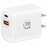 Cargador Pared  20W, USB-C PD (20W) y USB-A QC (18W)