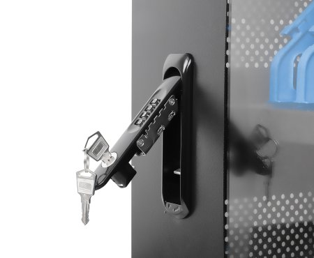 Gabinete de carga con 32  contactos de corriente alterna