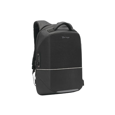 MOCHILA VORAGO DE POLIESTER BP-401 PARA LAPTOP 15.6", ANTIROBO, NEGRO, BP-401