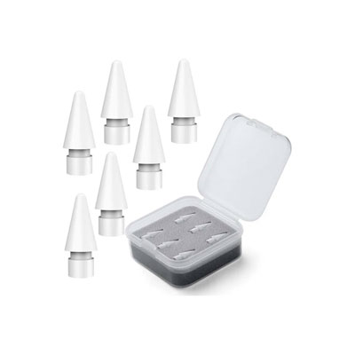 PUNTAS DE REPUESTO PARA APPLE PENCIL 2/1, LAPIZ IPAD, C/6 PZAS
