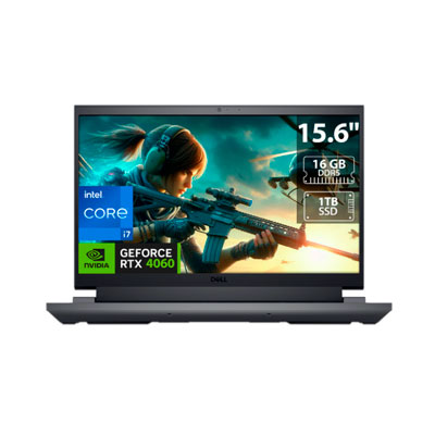LAPTOP DELL GAMER G5 15 5530 15.6" FULL HD, CI7-13650HX 3.60GHZ, 16GB, 1TB SSD, NVIDIA GEFORCE RTX 4060 8GB, W11H, GRIS, H54FT, LPGDEL60220