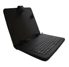 PROTECTOR PARA TABLET 10" C/ TECLADO MICROUSB NEGRA