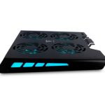 BASE ENFRIADORA GAME FACTOR PARA LAPTOP CPG400 17" 4 VENTILADORES NEGRO