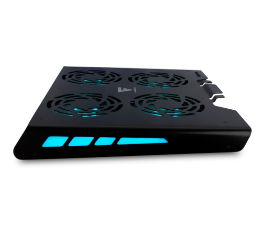 BASE ENFRIADORA GAME FACTOR PARA LAPTOP CPG400 17" 4 VENTILADORES NEGRO
