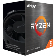 Procesador AMD Ryzen 5 5600X / 6 Core / 12 Thread / 3.7GHz / 4.6GHz Boost / TDP 65W / Wraith Stealth / (Requiere Tarjeta de Video)