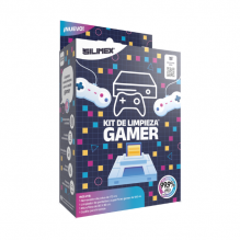 Kit de limpieza Gamer Silimex / 1 removedor de polvo de 170ml / 1 limpiador de pantallas 100ml/ 1 microfibra de (30x30) / 1 cepillo para limpieza.