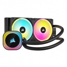 Enfriamiento Liquido  Corsair H100i iCue Link RGB AIO 240 / 2x120mm / Black / 480-2400 RPM / CW-9061001-WW
