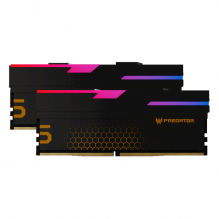 Memoria RAM Acer Predator Hermes RGB DDR5 / 6800MHz / 48GB (2x24GB) / ECC / XMP 3.0 / Black / BL.9BWWR.445