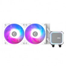Enfriamiento Liquido  MSI MAG CORELIQUID A13 / 240MM /2x120mm / Hasta 2000RPM / Blanco / MAG CORELIQUID A13 240 WHITE