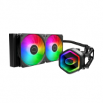 Enfriamiento Liquido CoolerMaster Masterliquid 240 Core II / Negro / 240MM / ARGB / INTEL / AMD