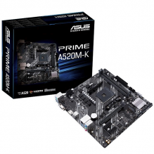Tarjeta Madre Asus PRIME A520M-K Socket AM4 AMD Ryzen 3ra Generacion Ready A520 Micro ATX / DDR4
