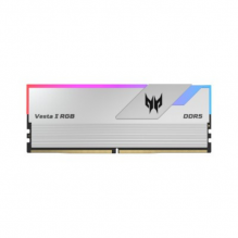 Kit Memoria RAM Acer Vesta II RGB DDR5 / 6000MHz / 64GB (2x32GB) / ECC / CL38 / XMP / Plateado / BL.9BWWR.382